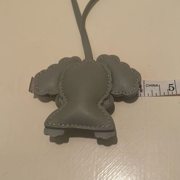 Sexy Little Vintage Handmade puppy Leather Bag Charm Cute Animal Keychain - Picture 7 of 7